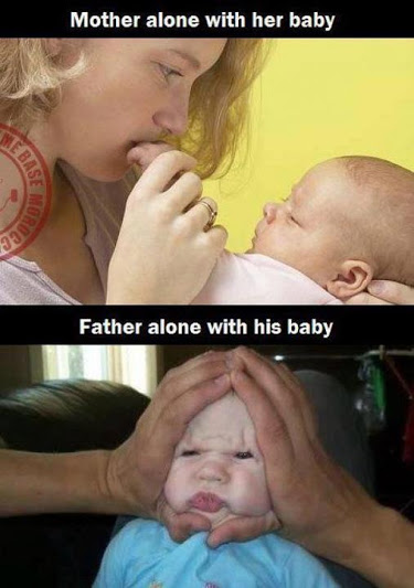  Alone with baby