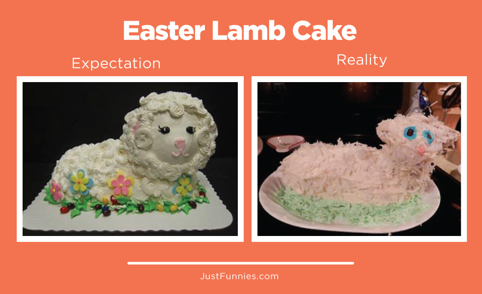 easter lamb cake